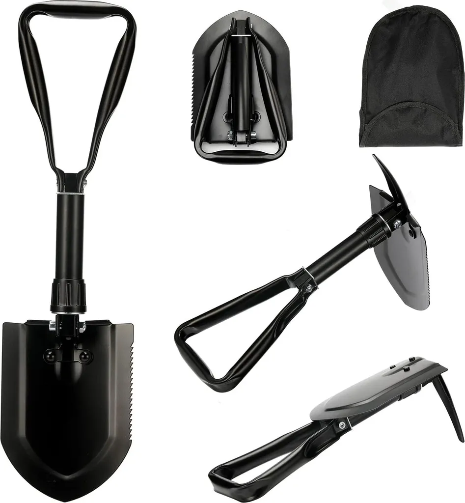 Pelle tactique pliante 58cm - Idéale pour chasse, 4x4 et survie en forêt