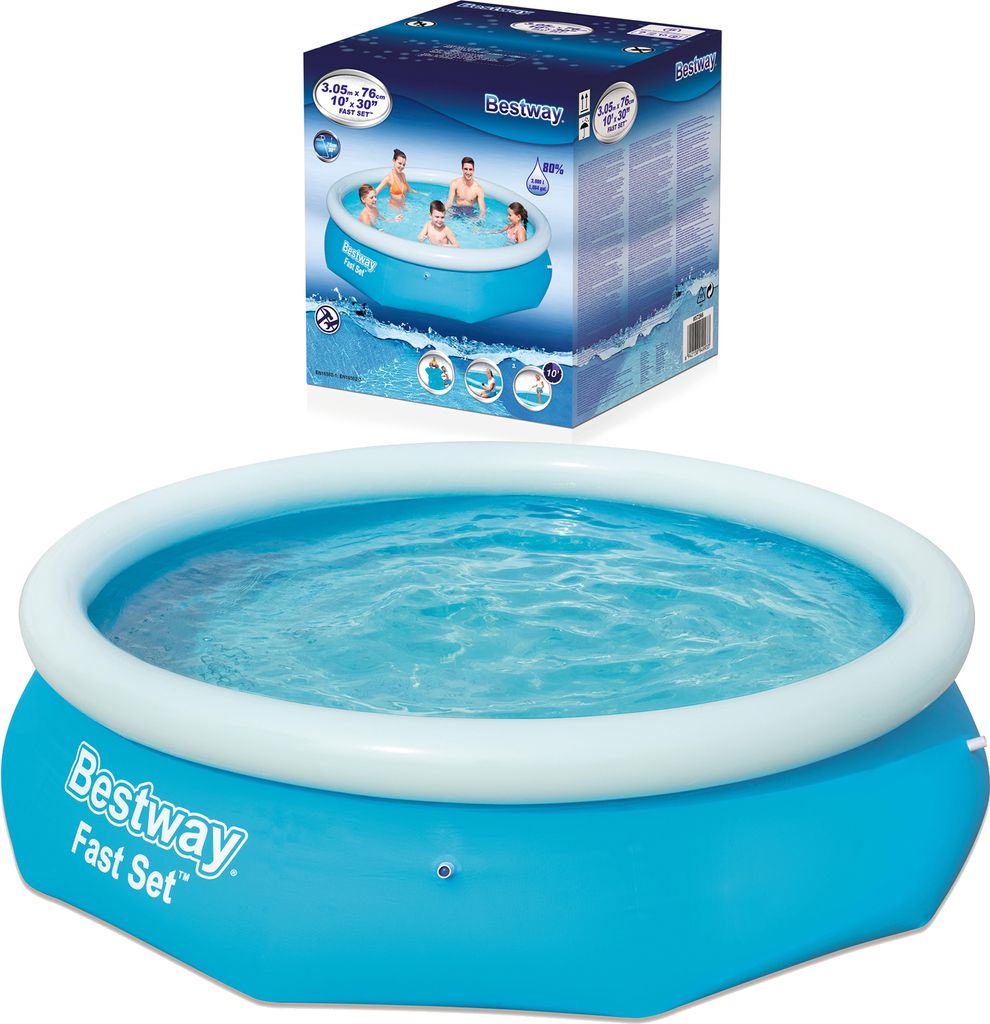 Bestway Fast Set Aufblasbarer Swimmingpool Rund 305x76 cm Produktbild 23