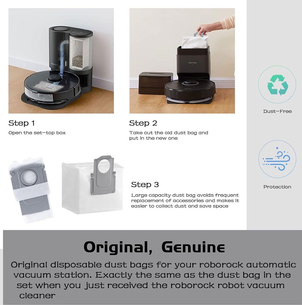 Roborock Original Zubehör-Kit, Staubbeutel für S7 Max Produktbild 3
