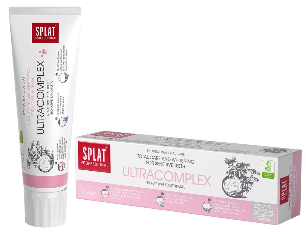 Zahnpasta, Splat, UltraComplex, sorgt für umfassende Pflege Produktbild 
