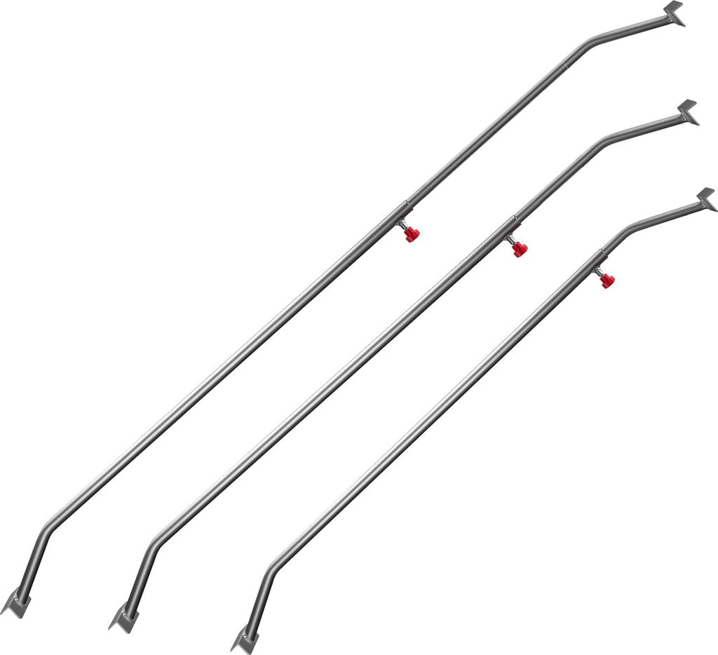 Wiltec 3x Flachplanenbügel 108-150 cm für Anhänger, Produktbild 