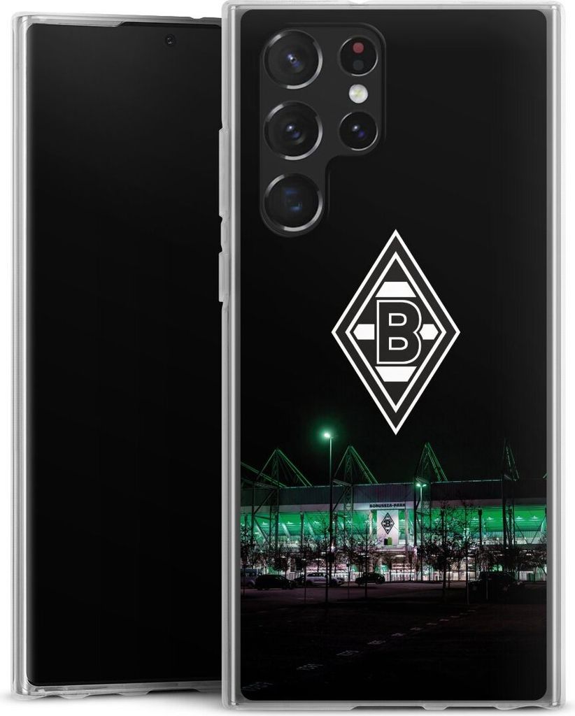 DeinDesign Handyhülle für Samsung Galaxy S22 Ultra Silikon Hülle Case Smartphone Schutzhülle Borussia Mönchengladbach Offizielles Lizenzproduk...