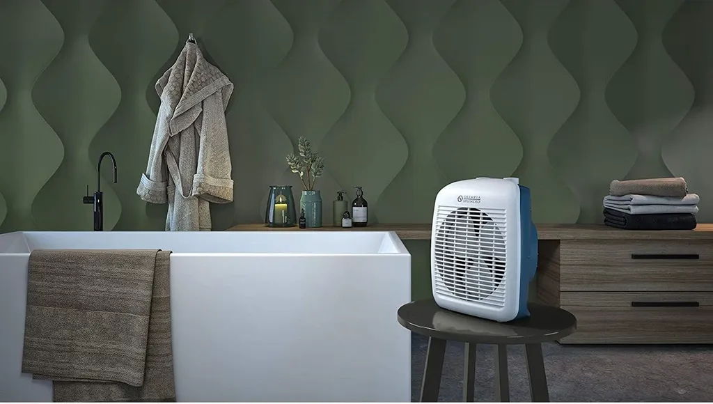 Termoventilatore Caldobagno Olimpia Splendid 99338 IP21 2000W Blu - 6