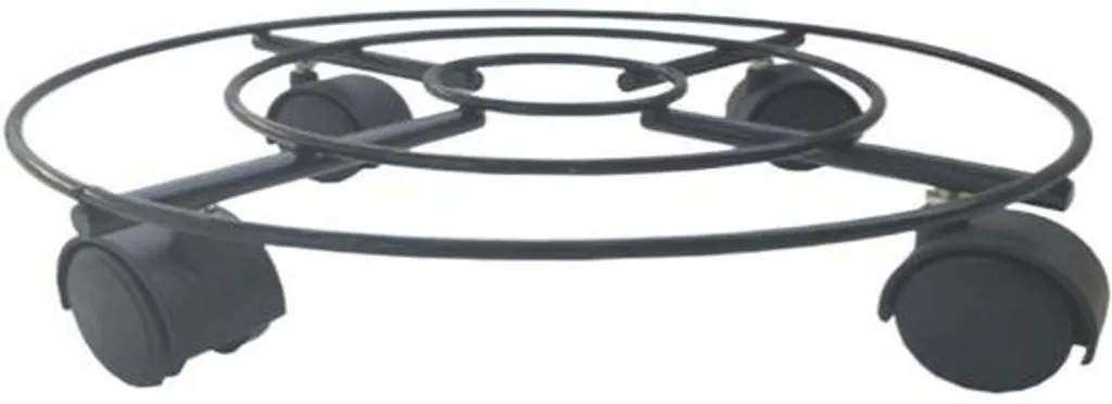 Support de pot de fleurs à roulettes 23 cm pour terrasse et salon