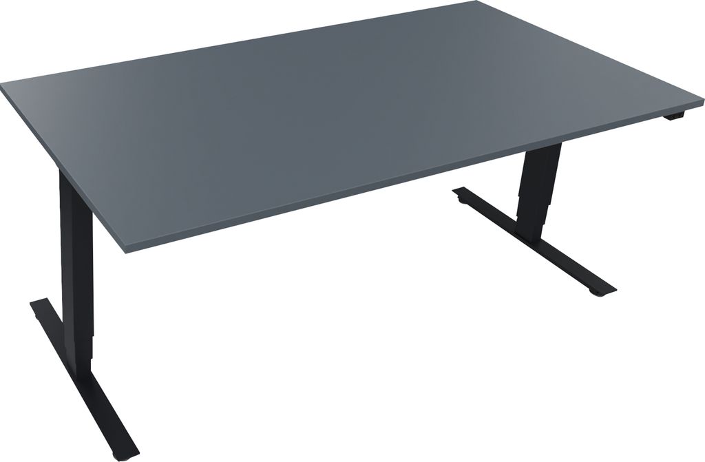 Sitz-/Stehtisch T-Kufe klappbar B1800xT900xH625-1285 an/Lavagrau