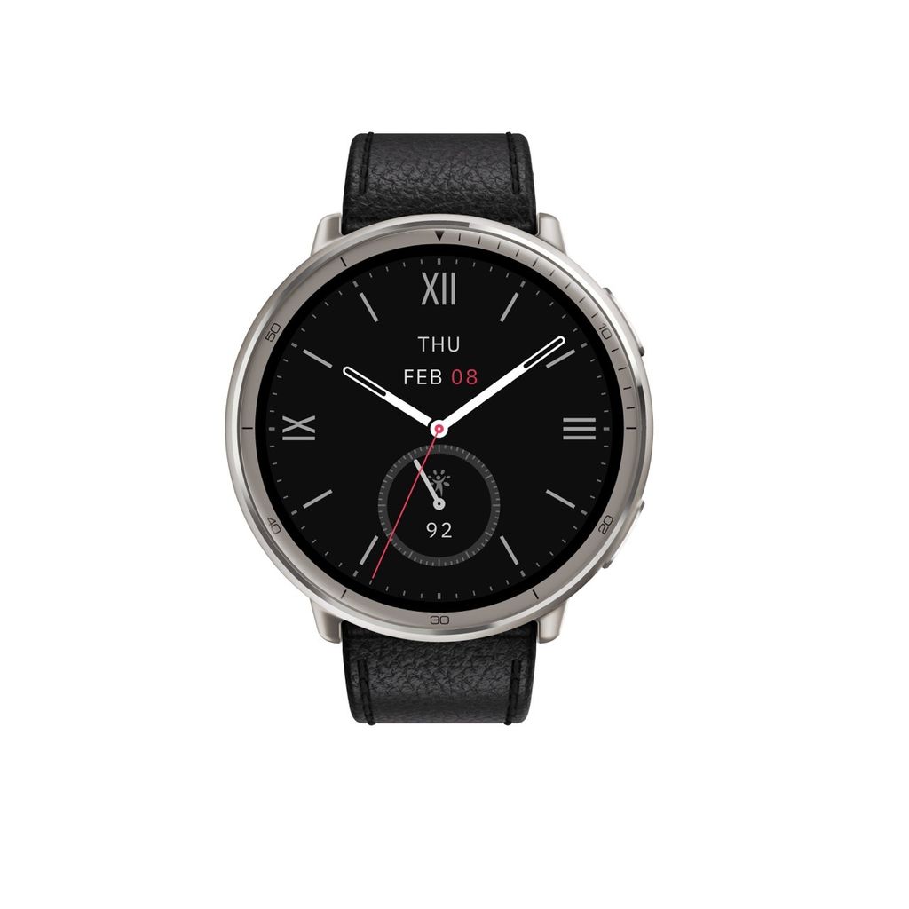 Amazfit Active 2 Round Black Leather Obrázek produktu 