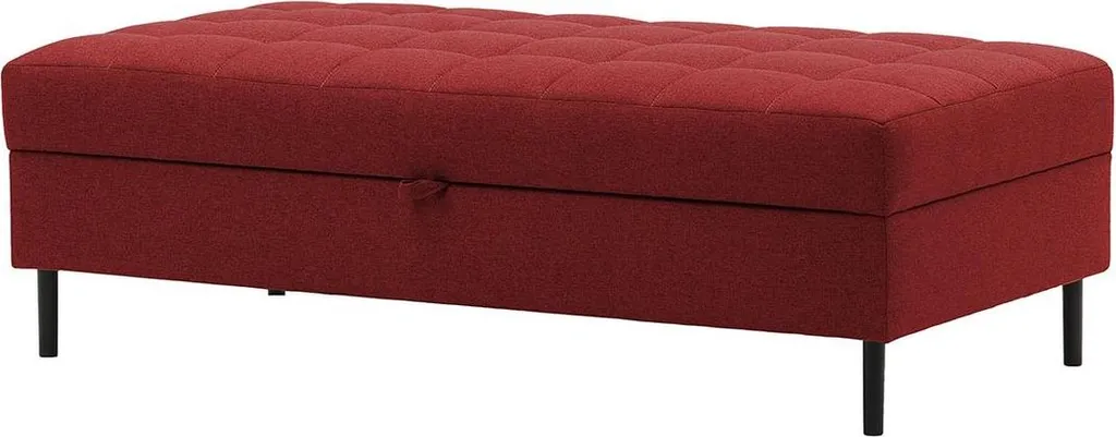 Pouf avec coffre de rangement Ludo-Malmo 63 - Tabouret coffre gris clair