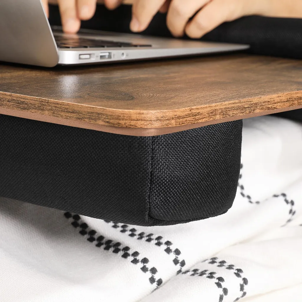 Supporto Porta PC da Letto Professionale | Vassoio con Cuscino - 4