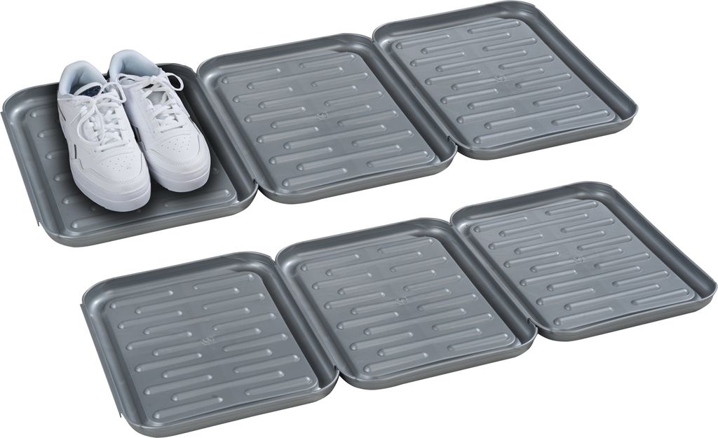 Schuhabtropfschalen-Set - Grau - Kunststoff - je 27 x 35 cm Produktbild 