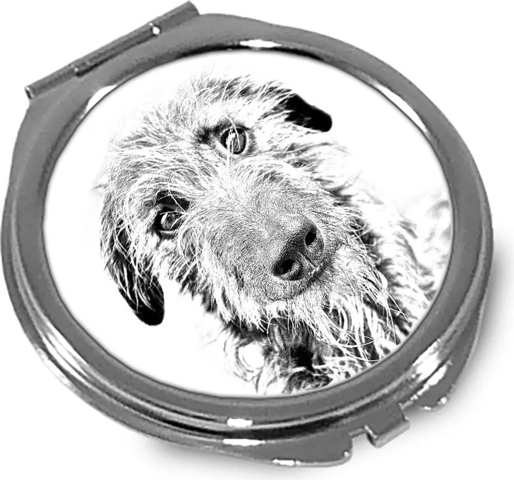 Specchietto Compatto Scottish Deerhound - Accessorio Lusso Personalizzato