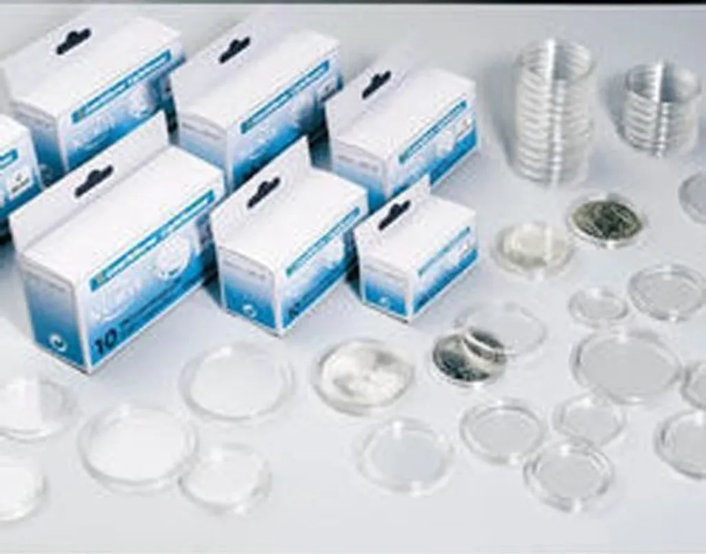 Étui de protection pour monnaie 30 mm, capsule ronde rigide transparente