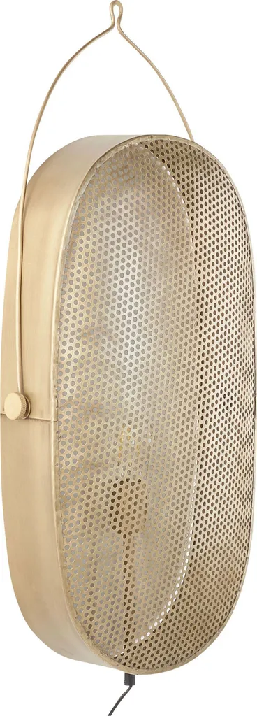 Éclairage de Chambre et Salon : Applique Murale Ovale Design en Laiton