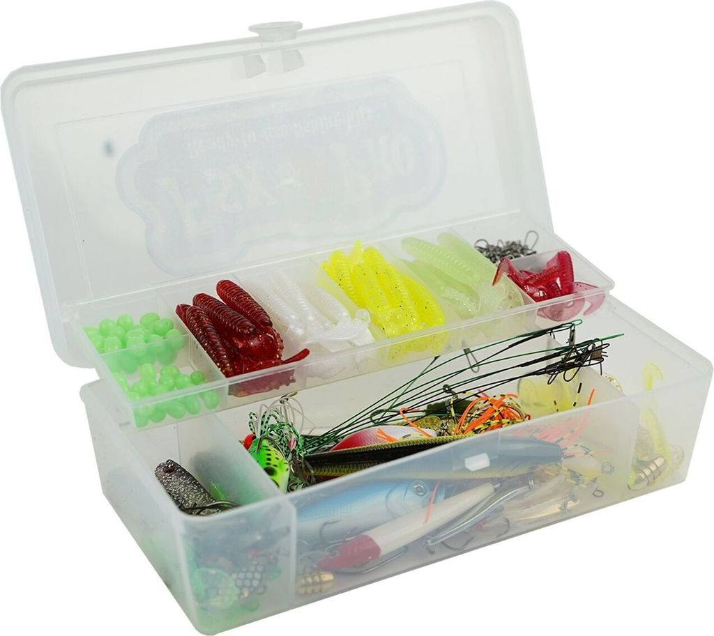 Fish-Xpro Raubfisch Kunstköderset 215 -Teilig - Kunstköder - Blinker - Softbaits - Wobbler - Wirbel - Angelfedern - Angelhaken - Angelzubehör - ...