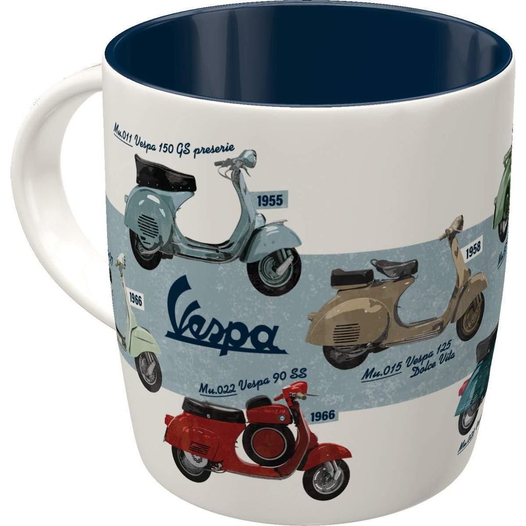 Nostalgic-Art - Šálek kávy - Vespa - Vespa Model Chart Obrázek produktu 