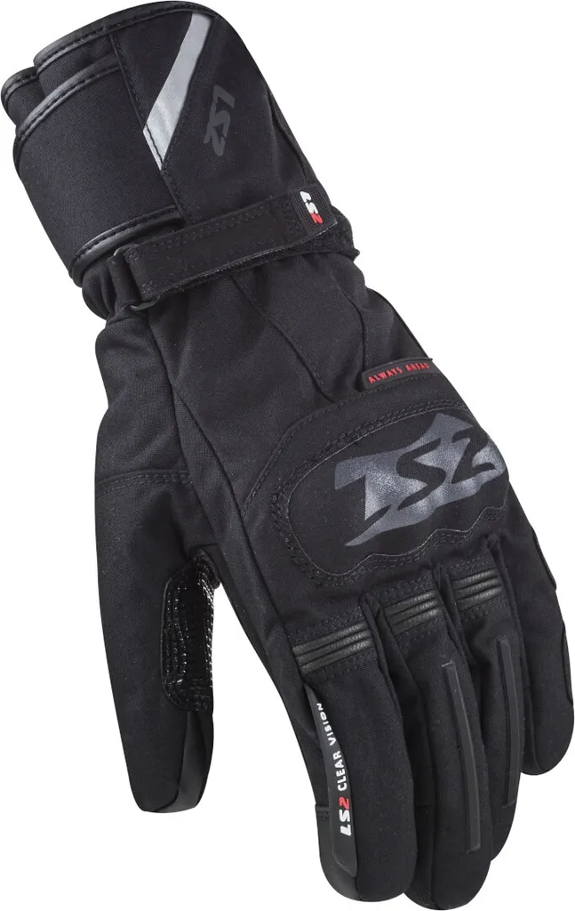 Plus de mains gelées à moto avec les gants étanches LS2 Snow noir S