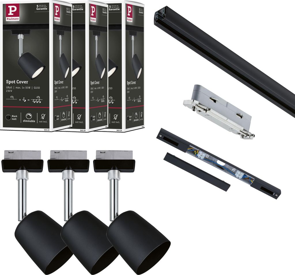 Paulmann Bundle URail Schienenspot Starterset Produktbild 