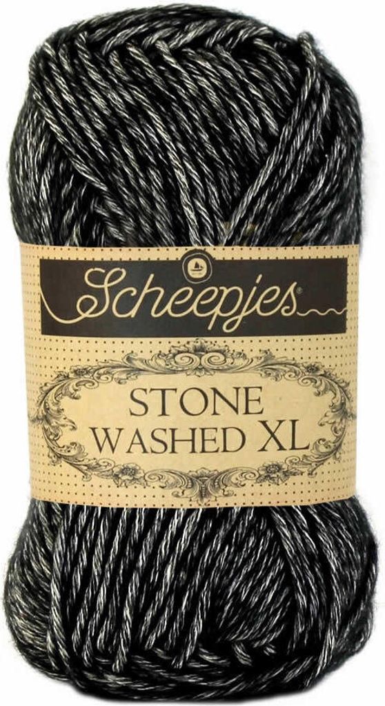 Scheepjes Stone Washed XL 50g (843) Black Onyx Produktbild 