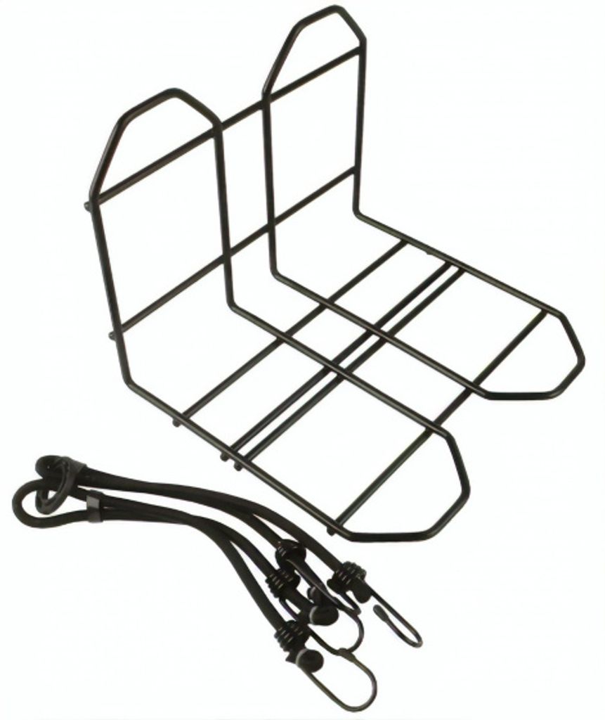 KGS Gepäckträger 28 cm Stahl Schwarz Produktbild 
