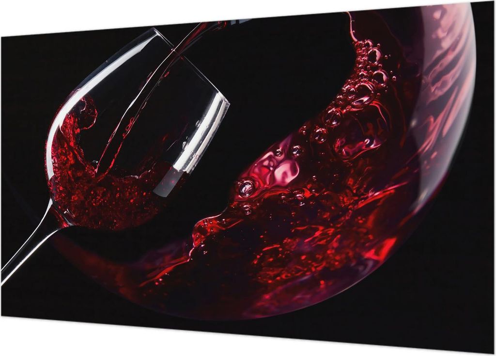 Fototapete - Wandbilder für Wohnzimmer - 416x254 - Dekorative Wandfolie - Modernes Design für Wanddekoration - Tapeten für Innenräume - Rotwein