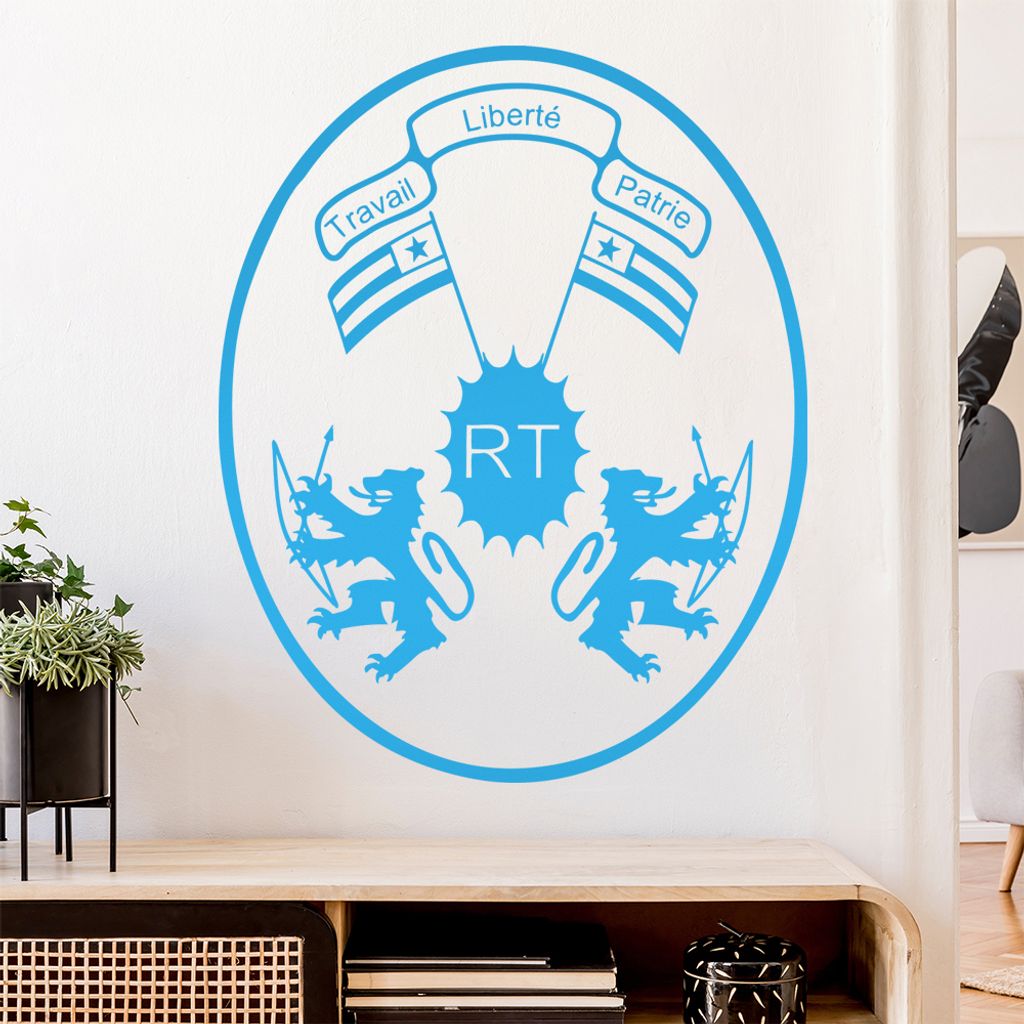 Togo Wappen Wandtattoo Wandaufkleber Wall Sticker - Dekoration, Küche, Wohnzimmer, Schlafzimmer, Badezimmer