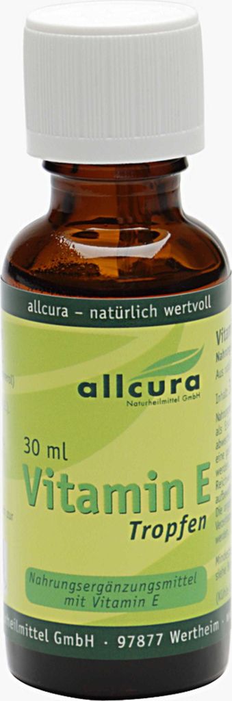 allcura Vitamin E Tropfen, 30 ml Lösung Produktbild 