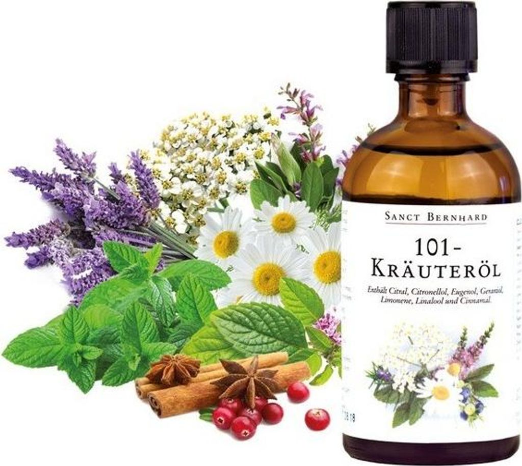 Kräuteröl 101 Kräuter Konzentrat Sanct Bernhard 100 ml