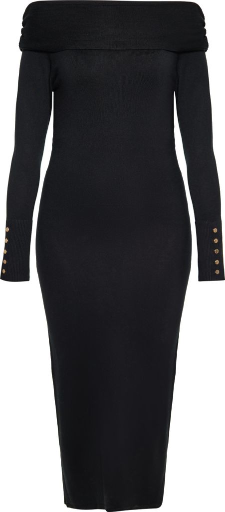 NAEMI damen kleid - schwarz, L