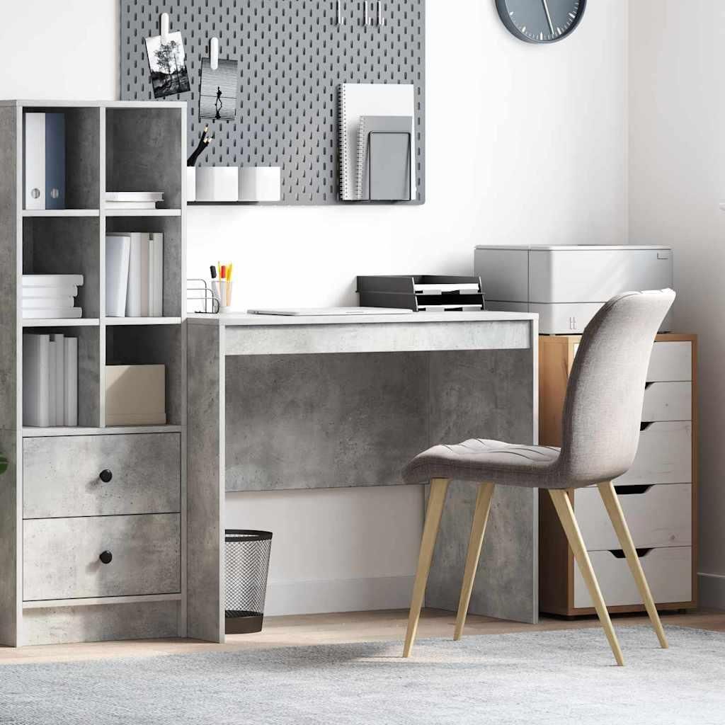 Maison Exclusive - Schreibtisch Beton Grau 90 x 50 x 76 cm
