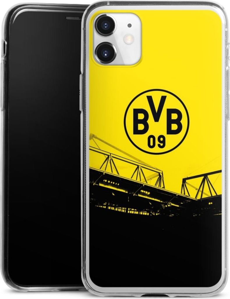 DeinDesign Slim Hülle für Apple iPhone 11 Silikon Case Ultra Dünn Handyhülle BVB Borussia Dortmund Fanartikel