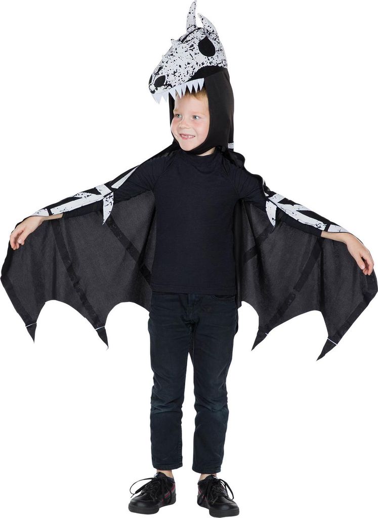 Skelett Dino Skelettkostüm Horror Jungen Karneval Halloween Produktbild 