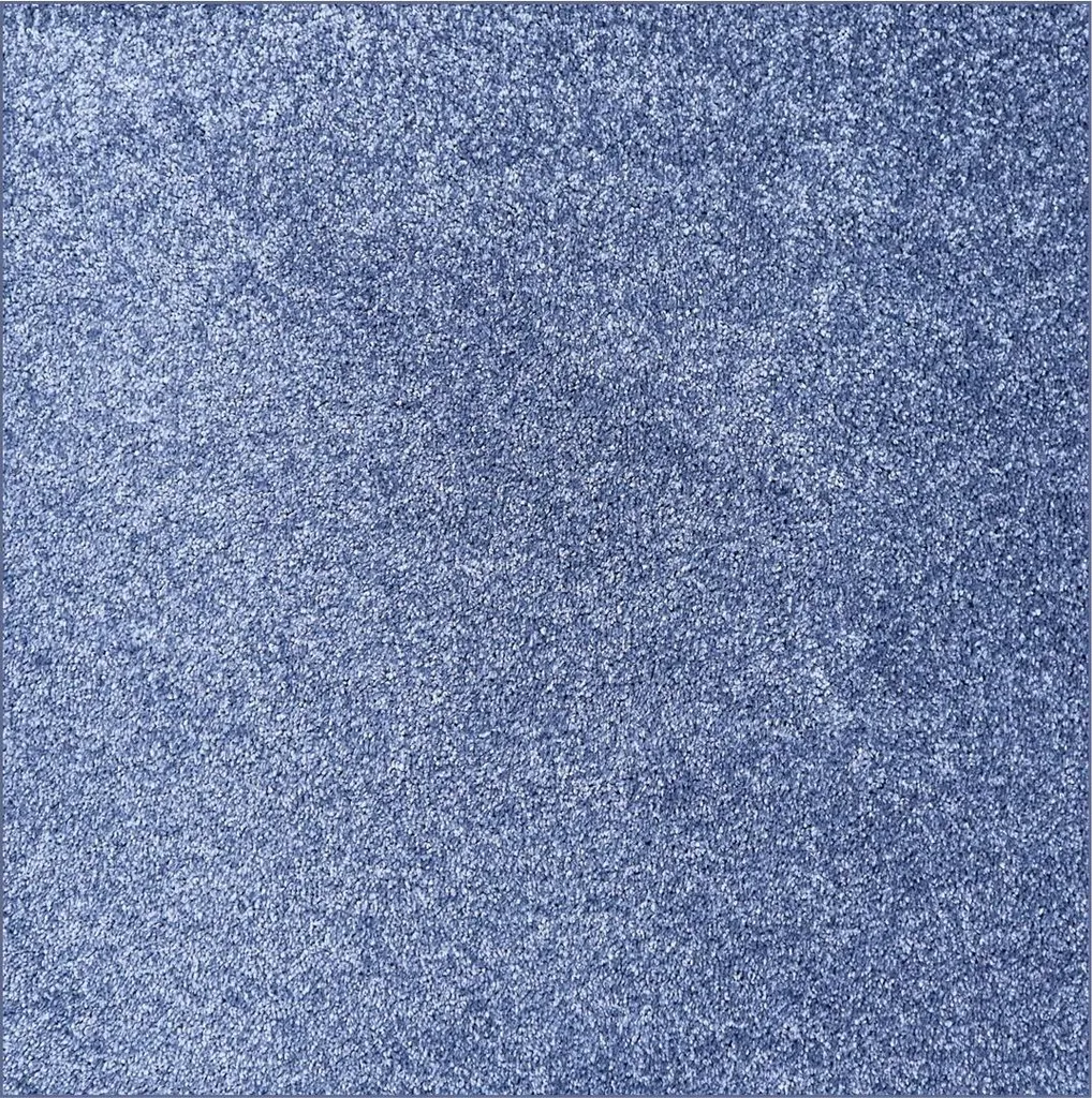 Tapis Salon 200x200 cm Velur Ultra Bleu Foncé Idéal pour Enfants