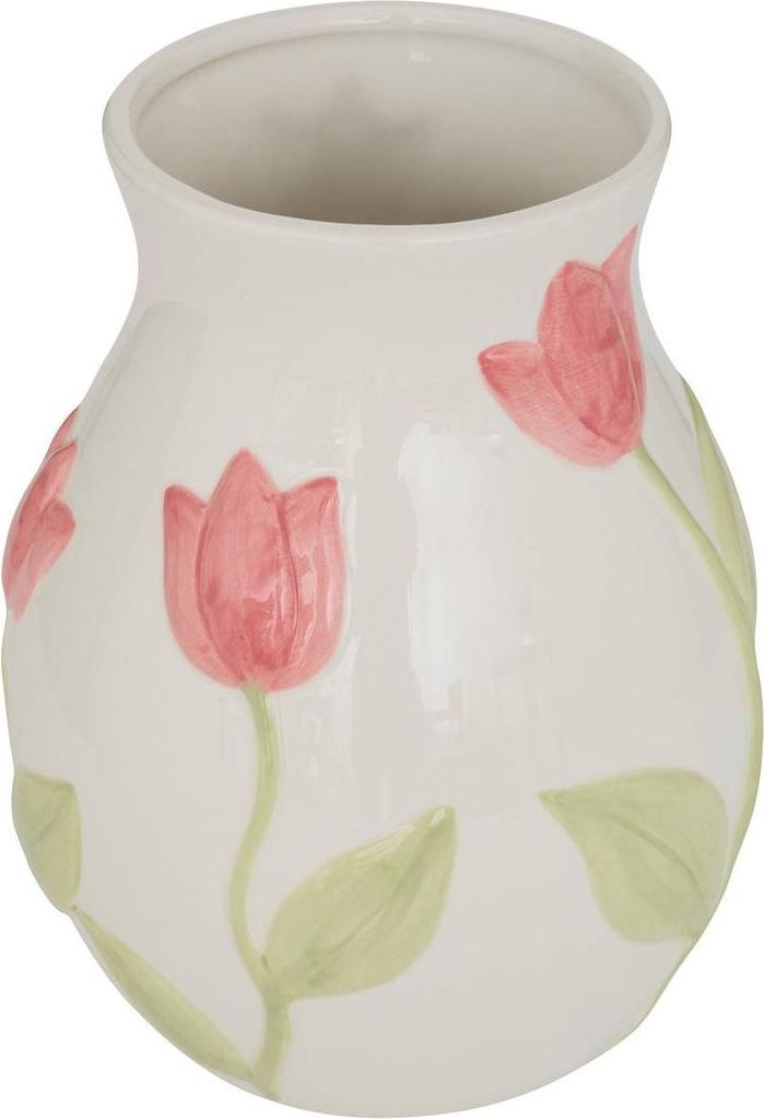 Vase rosenblüte tulpenmotiv 15,7x15,7x21cm - Atmosphera créateur d'intérieur