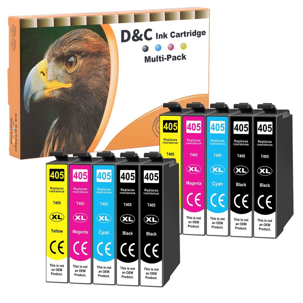 D&C 10pack 405XL Druckerpatronen für Epson 405 XL Patronen Produktbild 