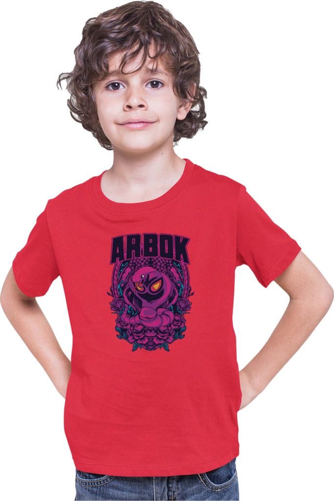 Kinder T-Shirt Japan Anime Manga Pokemon Arbok, 12-13 Jahr - 152 / Rot