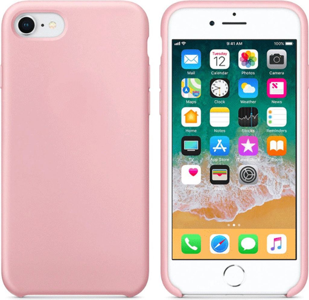 starfix Silikon Cover S-Case für Apple iPhone 7 Plus / 8 Plus rosa