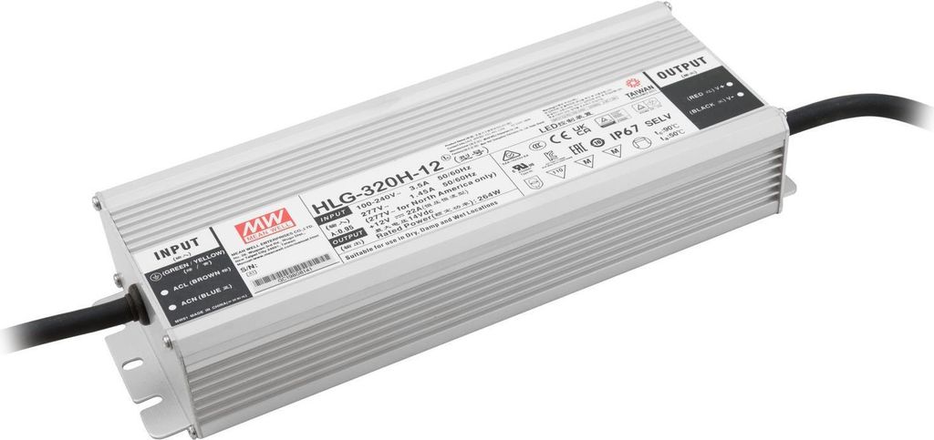 MEANWELL LED-Netzteil 264W / 12V IP67 (51405026) Produktbild 