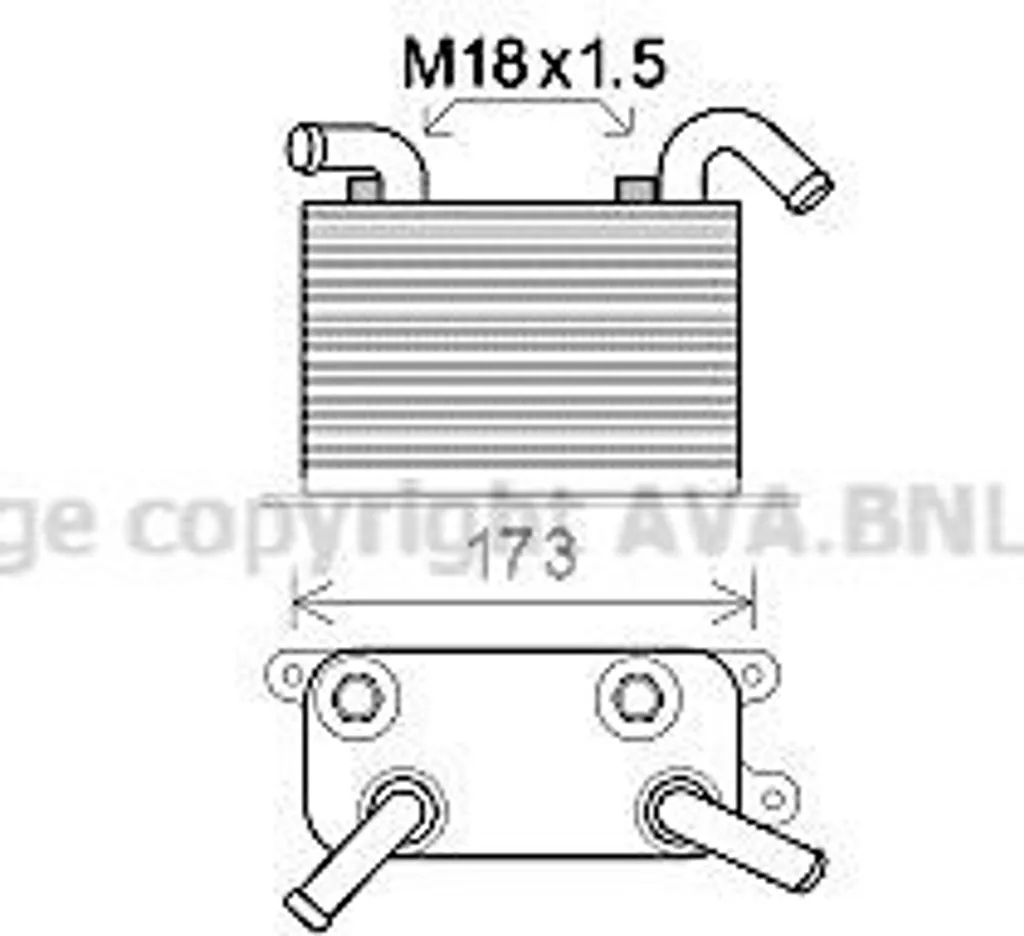 Refroidisseur d'Huile OE 7H0317019B pour Entretien et Réparation de VW T5