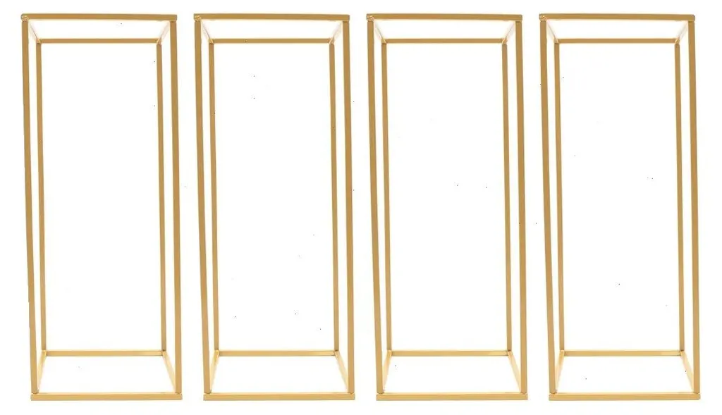 Porte-fleurs doré moderne en métal pour salon, support plante 70cm chic