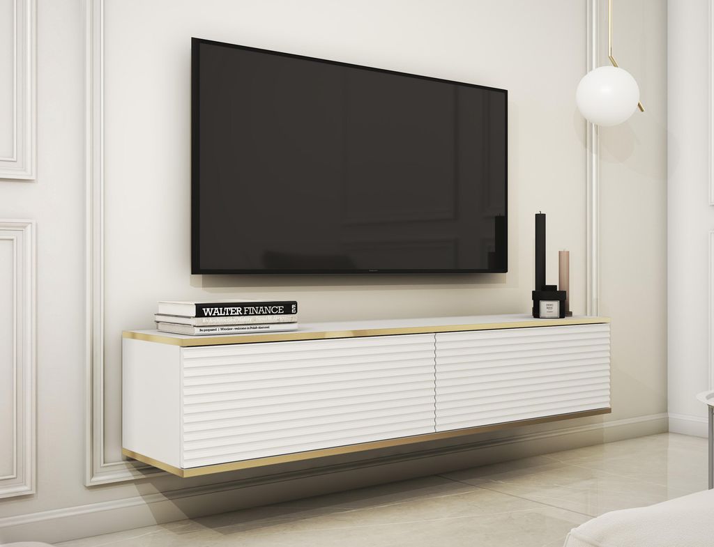 AX LIVING TV Hängeschrank Orkis MDF 135 cm Modern Produktbild 