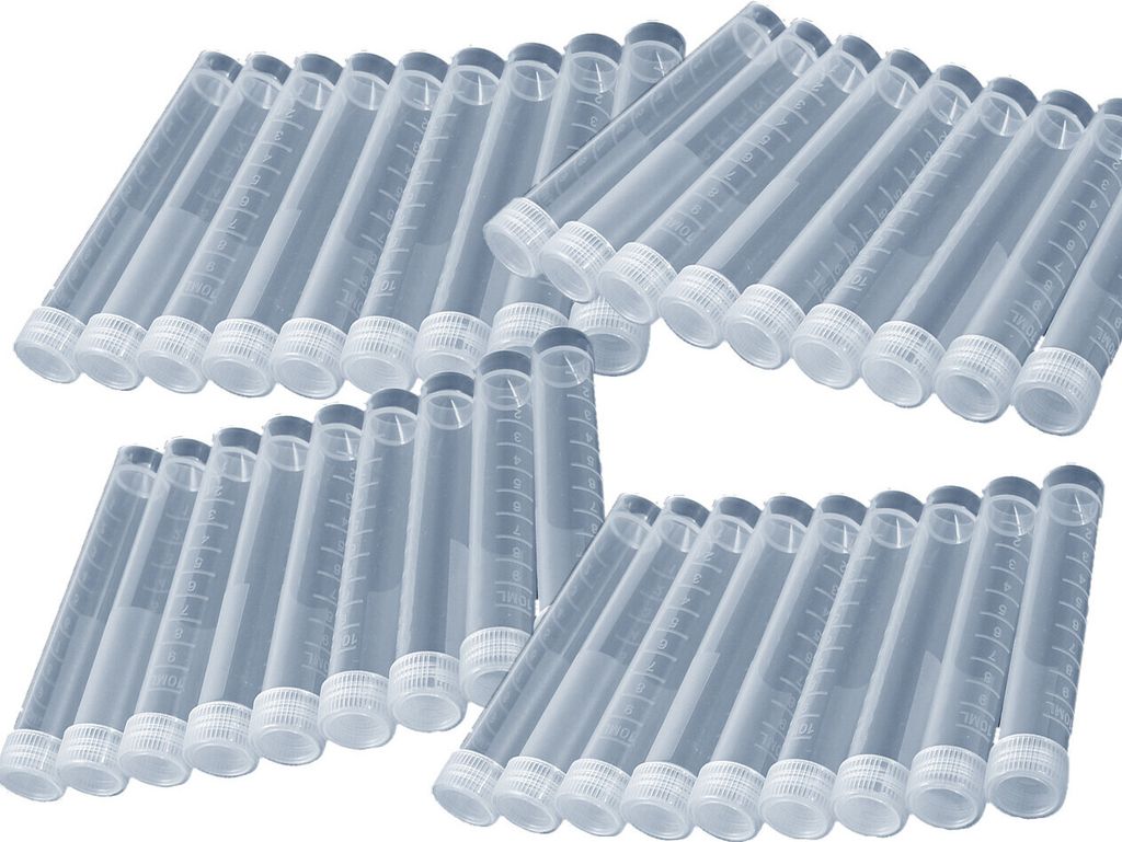 Sada 200 plastových zkumavek (10 ml, PP, se šroubovacím Obrázek produktu 