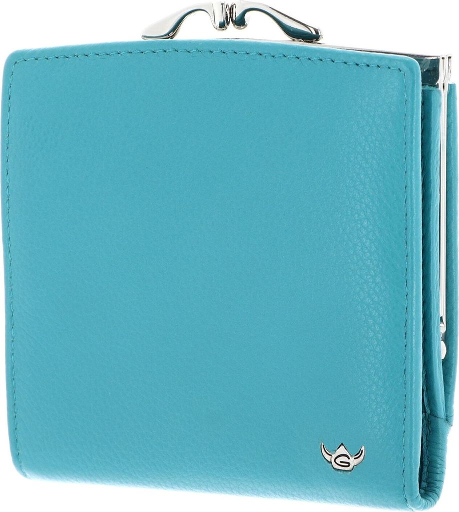 Golden Head Leder Geldbörse Madrid RFID Protect French Coin Purse Wallet Turquoise türkis