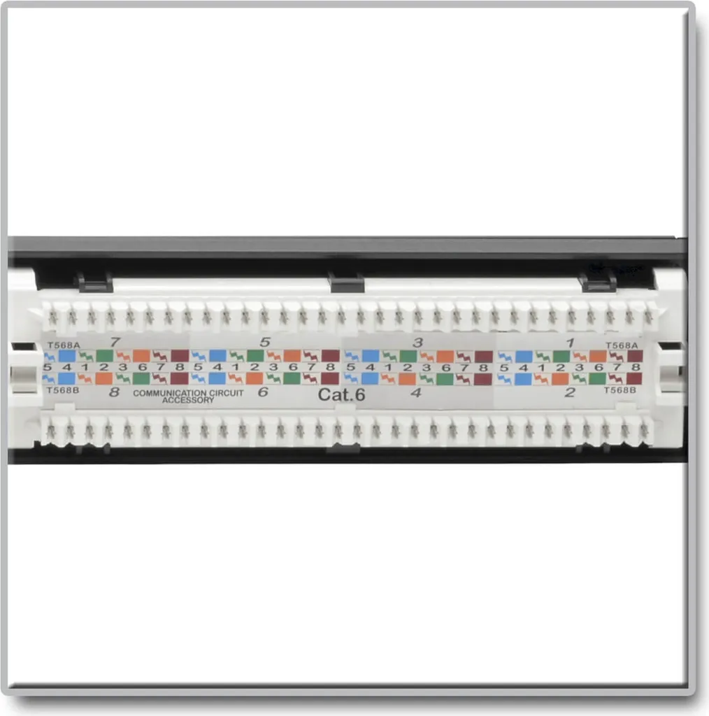 Eaton N252-P24 - RJ-45 - Cat5 - Cat5e - Cat6 - Schwarz - Rackeinbau - 1U - 110 V