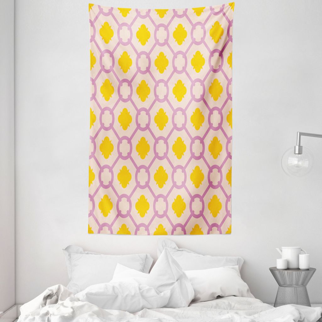 ABAKUHAUS marokkanisch Wandteppich und Tagesdecke, Artfliesen aus Weiches Mikrofaser Stoff Waschbar ohne Verblassen Digitaldruck, 140 x 230 cm, Hel...