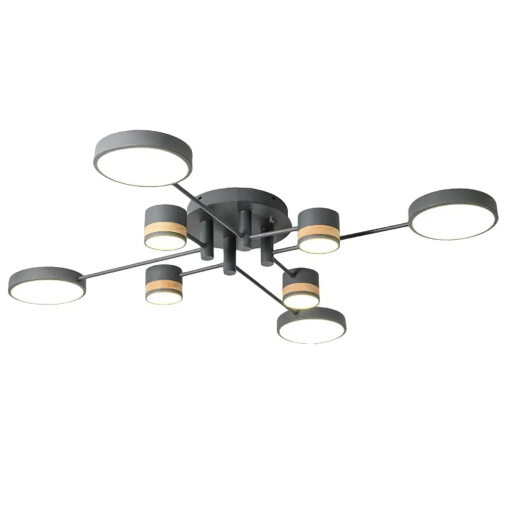 Plafonnier Design pour Grande Salle à Manger Toolight APP528-8C Gris