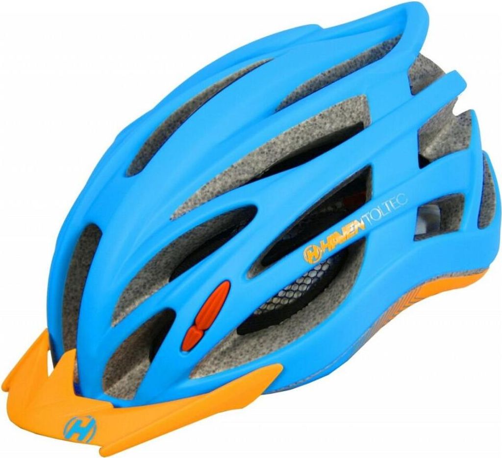 HAVEN Fahrradhelm - TOLTEC LUMIERE - Blau/Orange (58–62 cm)