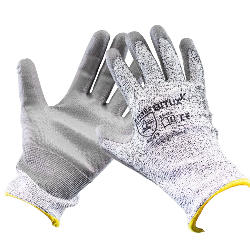 PU Arbeitshandschuhe schwarz Gr. 9 – Griffsicher