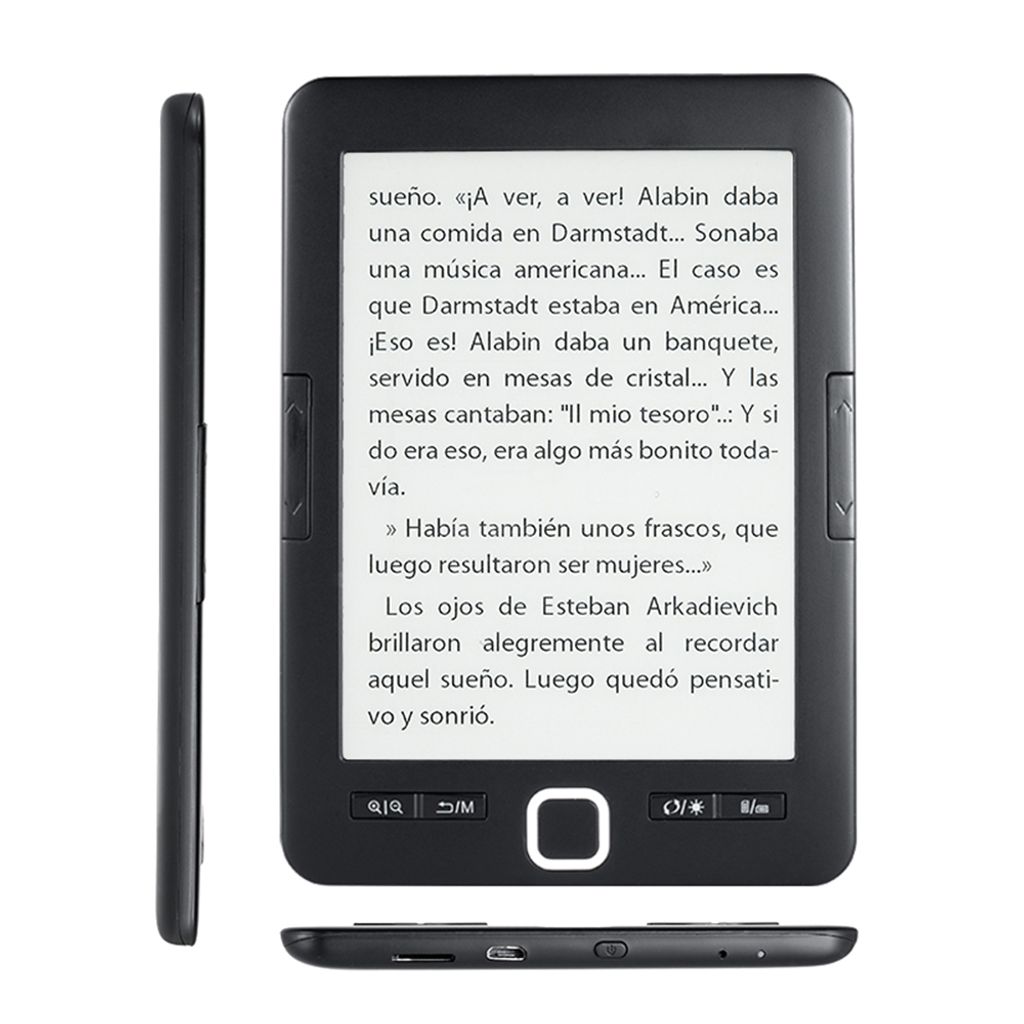 6-calowy czytnik e-booków z pokrywą ochronną, czytnik Zdjęcie produktu 