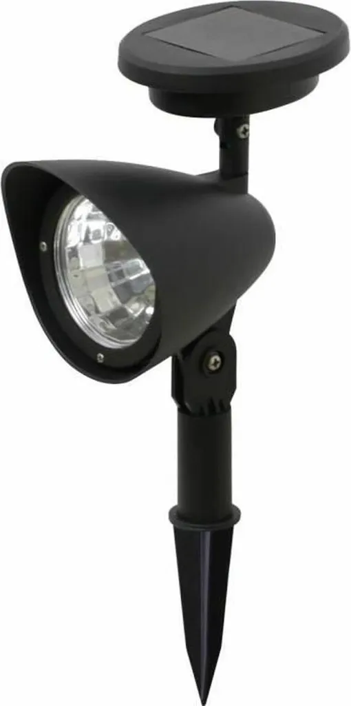 Lampe solaire Galix Noir Ø 19,5 cm avec capteur crépusculaire intégré