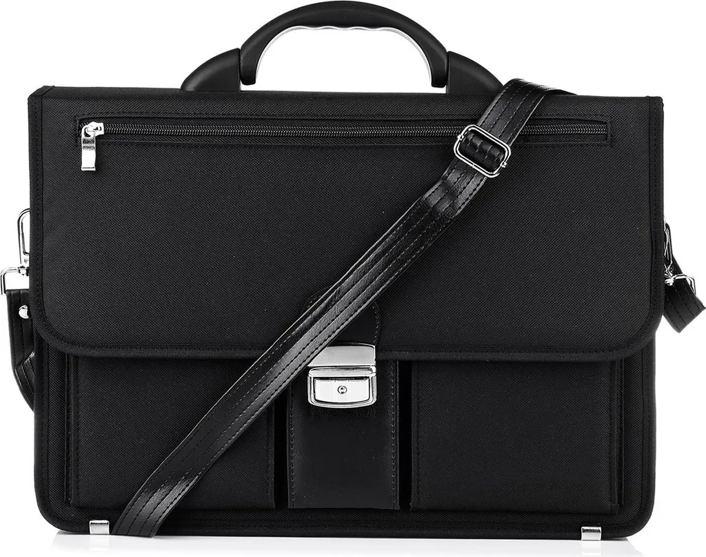 Porte-documents Homme Cuir Noir : Organisez enfin votre Ordinateur 15,6"