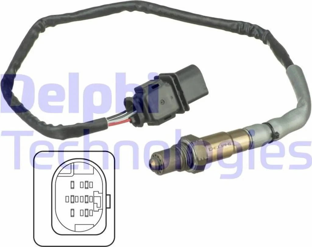 Capteur d'oxygène Sonde Lambda Delphi pour Hyundai i30 i40 et Kia Carens